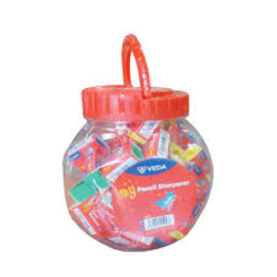VEDA PLASTIC SHARPENER SQUARE SHP3 W SLEEVE